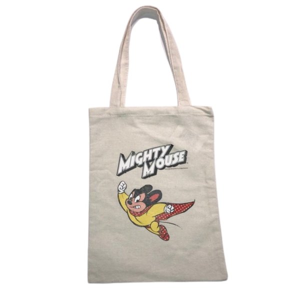 Mighty Mouse Canvas Tote Bag Purse NWT - Picture 1 of 7